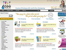 Tablet Screenshot of ezeeprinting.com